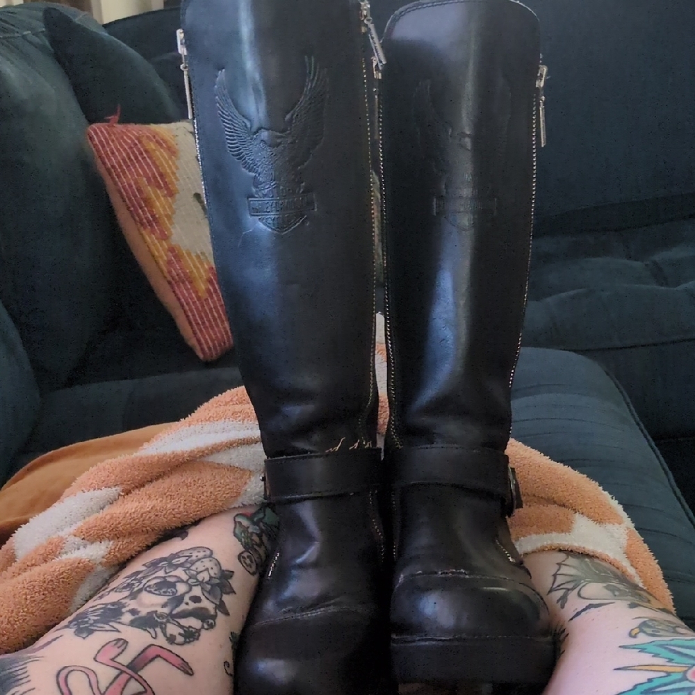Harley-Davidson Black Combat Boots